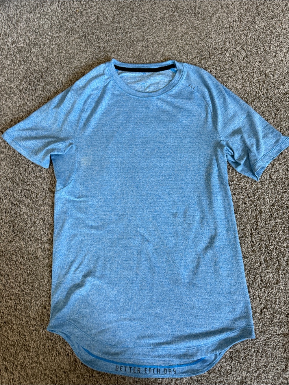Men's Heather Blue Lulu Performance Tee